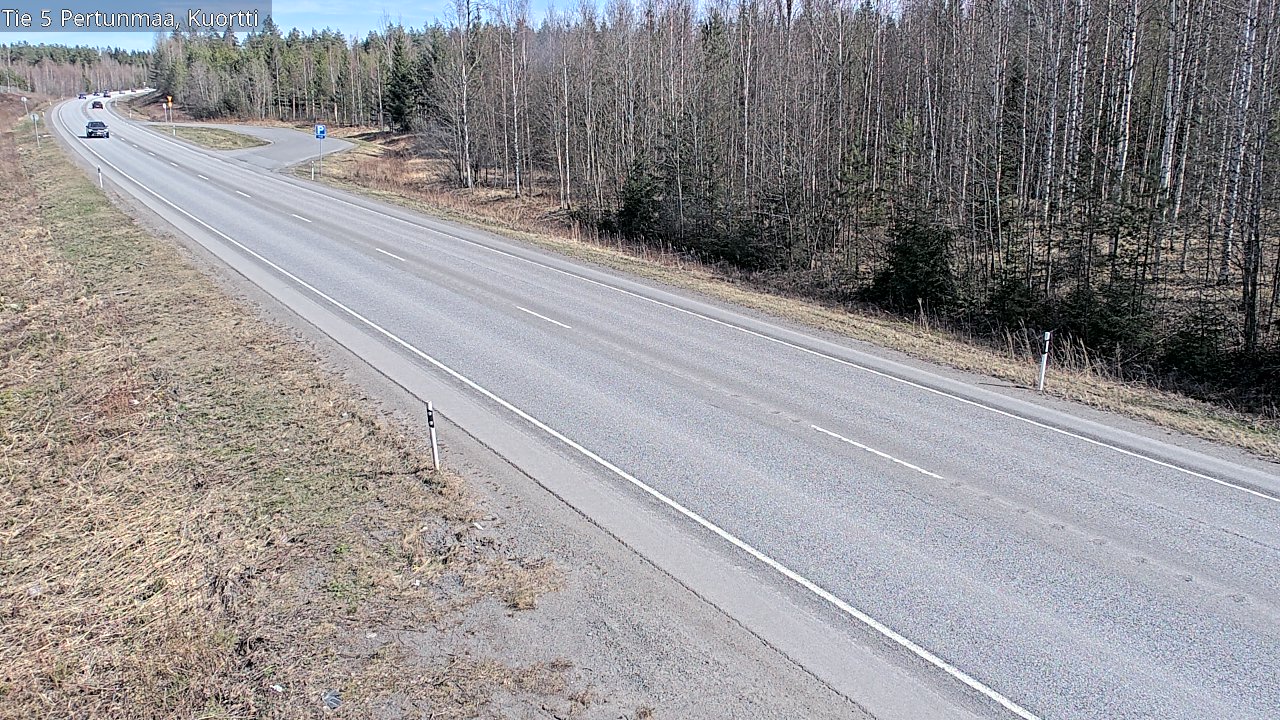 Weather Camera Image Väg 5 Pertunmaa, Kuortti, Pertunmaa, Etelä-Savo