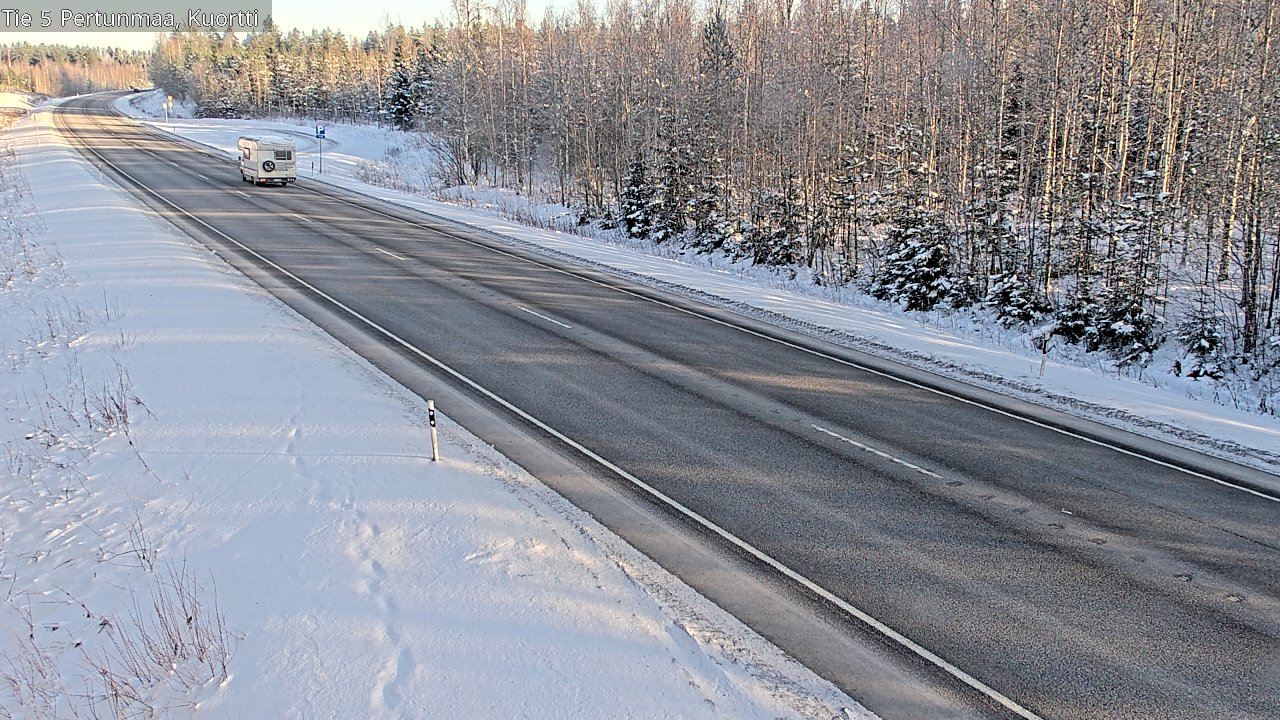 Weather Camera Image Väg 5 Pertunmaa, Kuortti, Pertunmaa, Etelä-Savo