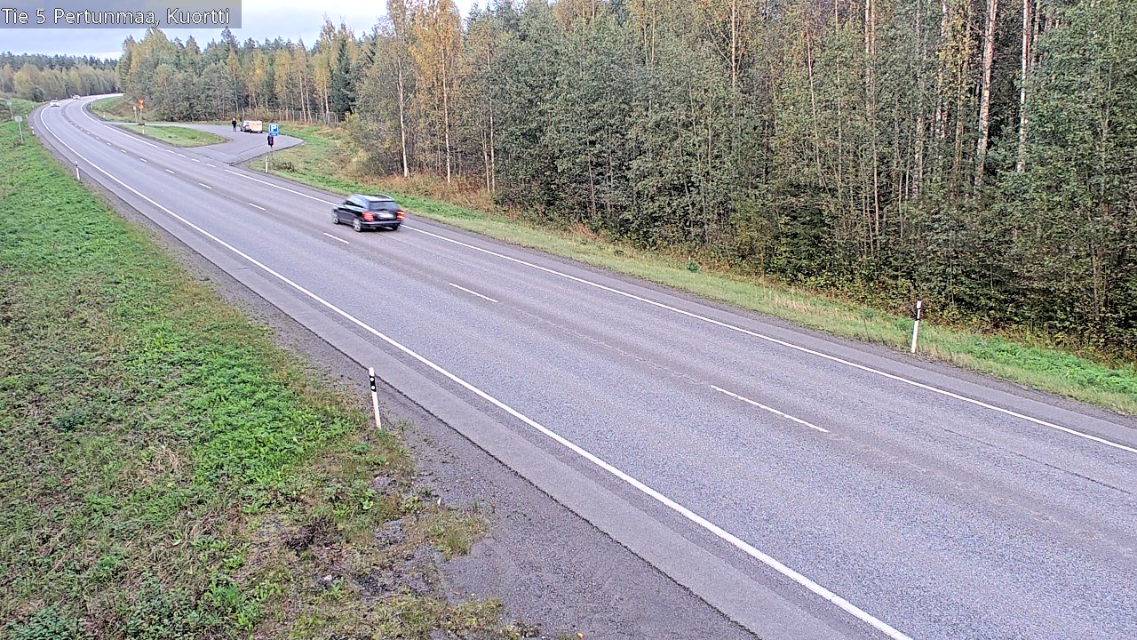 Weather Camera Image Väg 5 Pertunmaa, Kuortti, Pertunmaa, Etelä-Savo