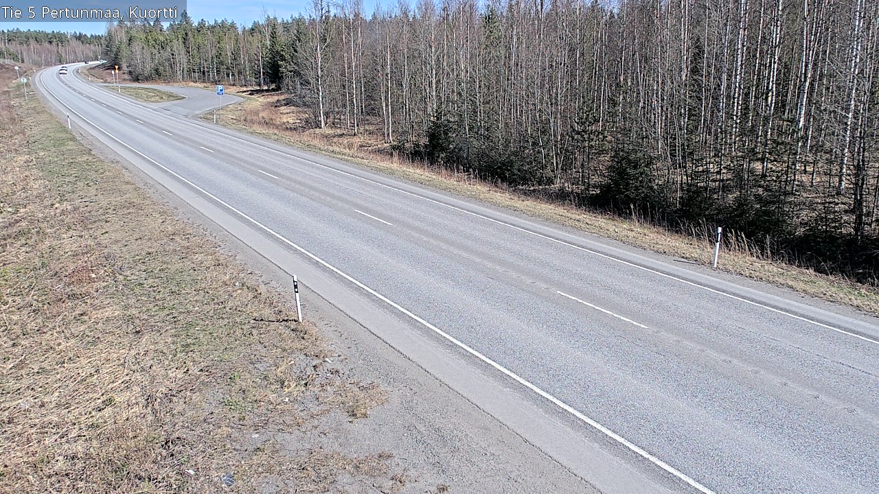 Weather Camera Image Väg 5 Pertunmaa, Kuortti, Pertunmaa, Etelä-Savo