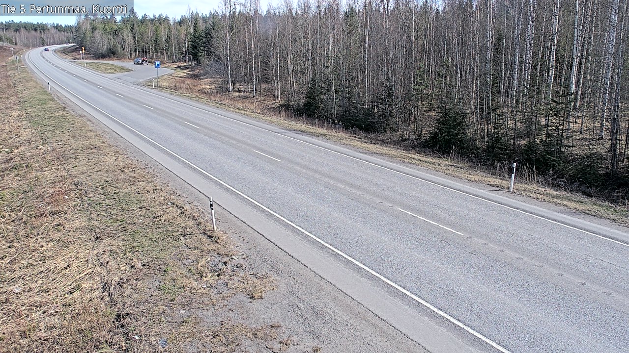 Weather Camera Image Väg 5 Pertunmaa, Kuortti, Pertunmaa, Etelä-Savo