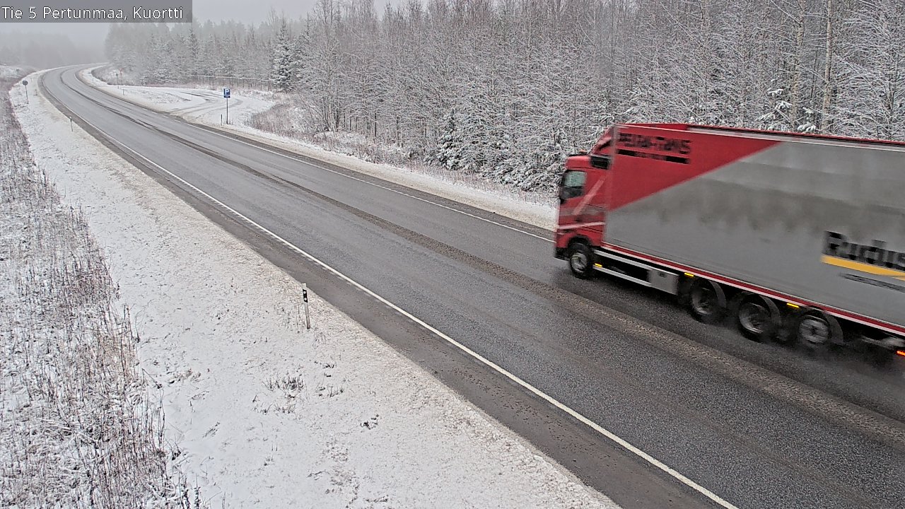 Weather Camera Image Väg 5 Pertunmaa, Kuortti, Pertunmaa, Etelä-Savo