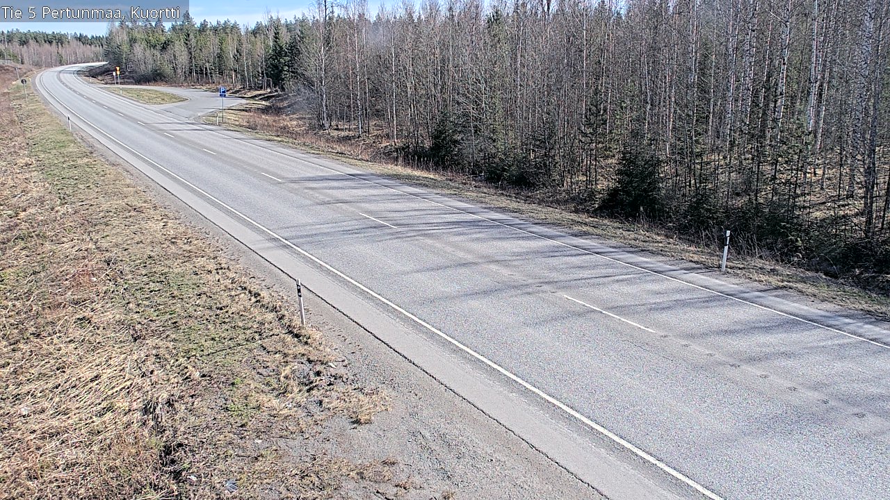 Weather Camera Image Väg 5 Pertunmaa, Kuortti, Pertunmaa, Etelä-Savo