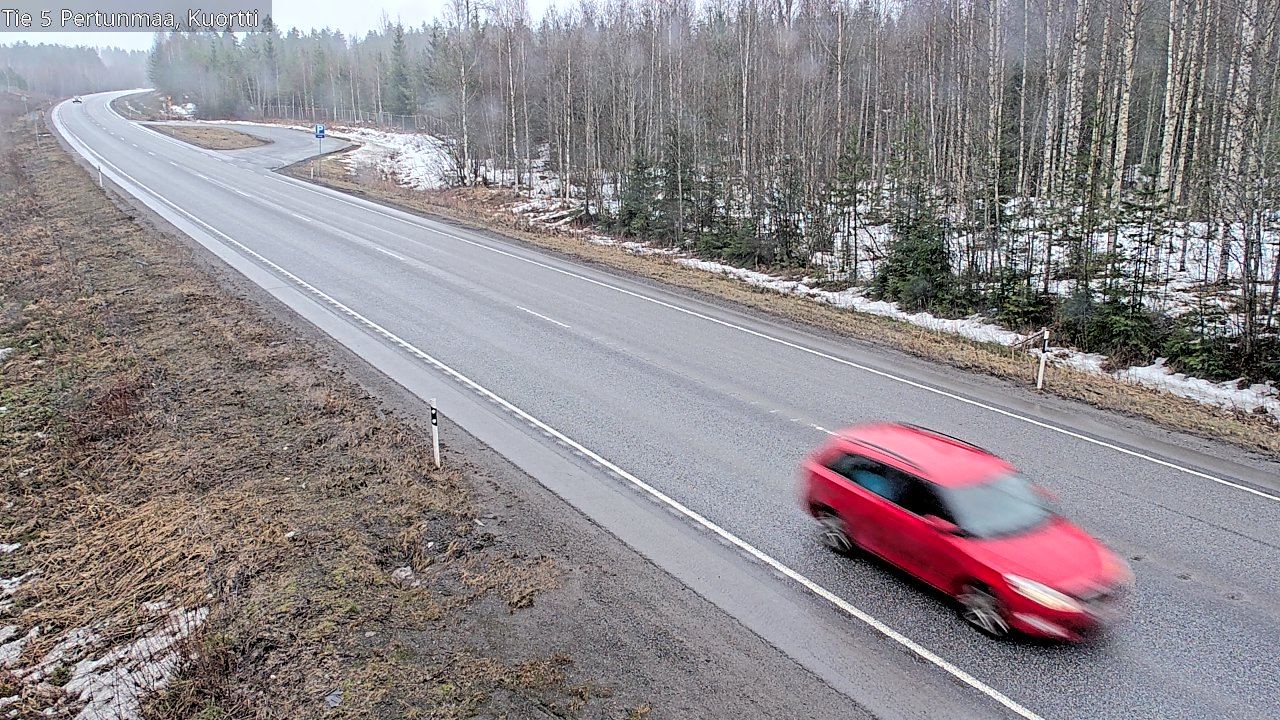 Weather Camera Image Road 5 Pertunmaa, Kuortti, Pertunmaa, Etelä-Savo