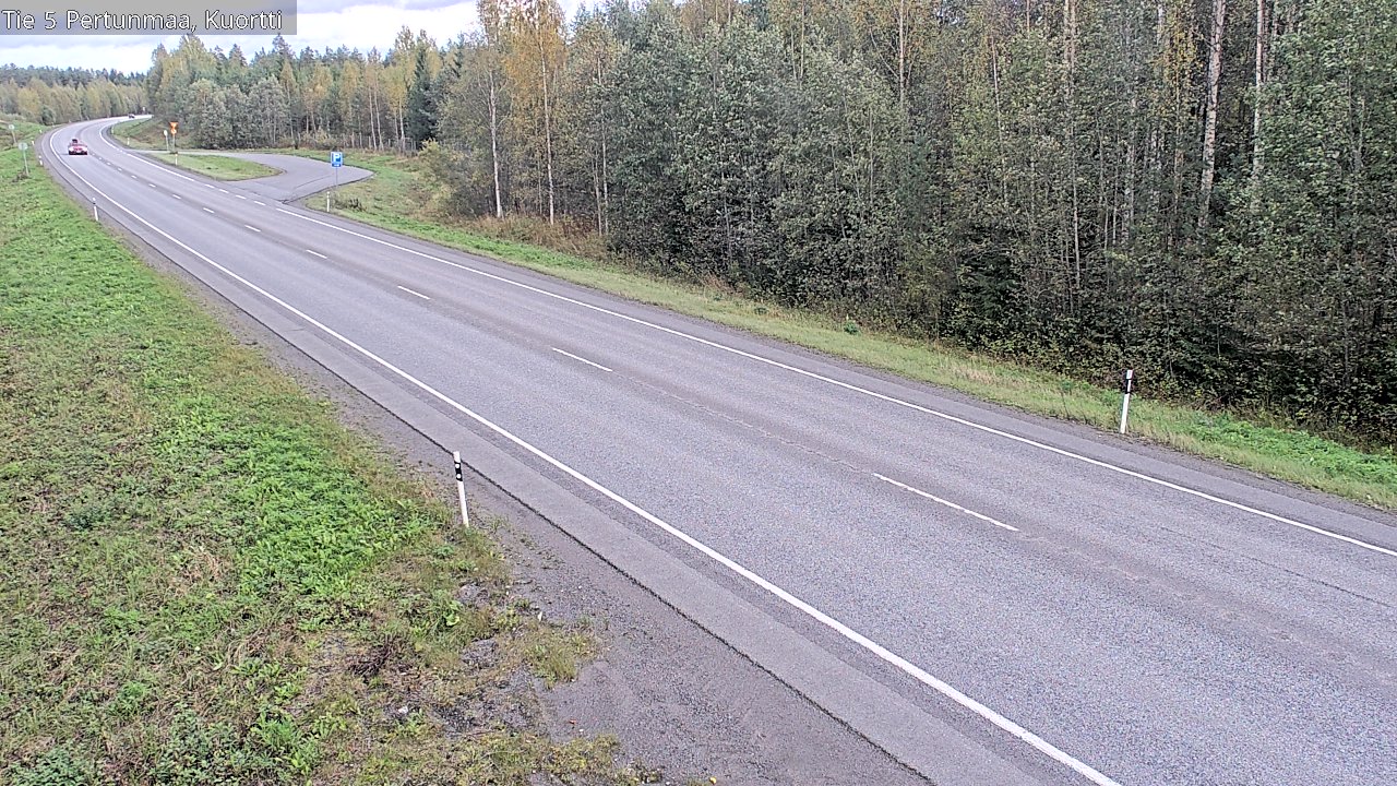 Weather Camera Image Väg 5 Pertunmaa, Kuortti, Pertunmaa, Etelä-Savo
