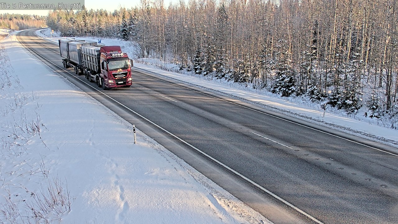 Weather Camera Image Väg 5 Pertunmaa, Kuortti, Pertunmaa, Etelä-Savo