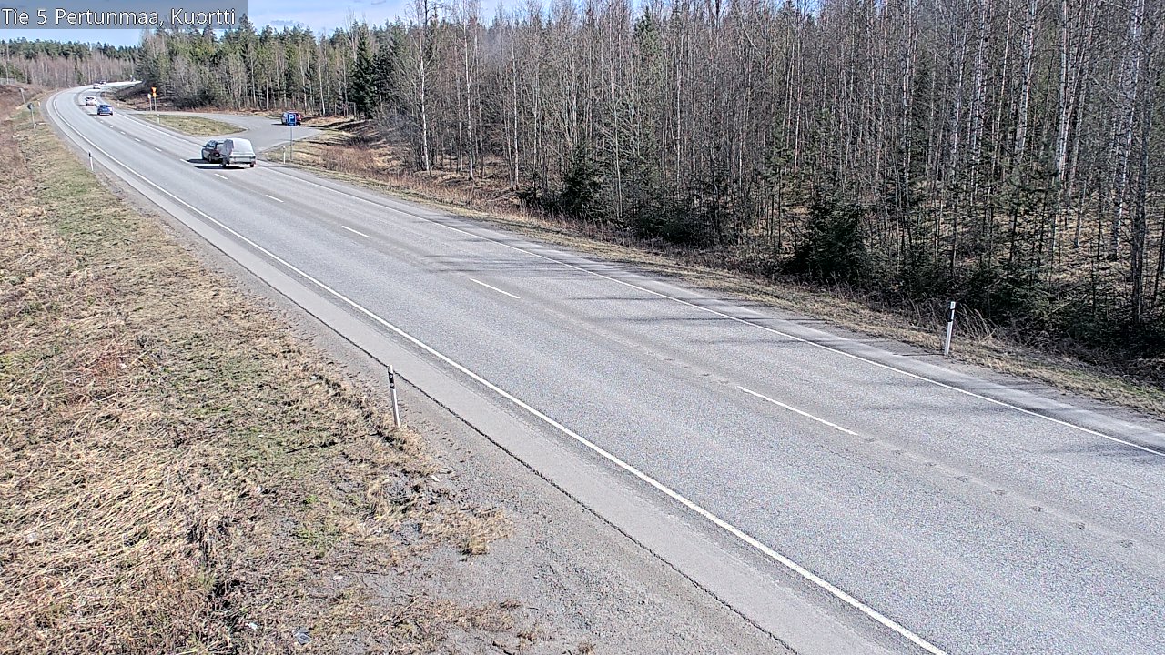 Weather Camera Image Väg 5 Pertunmaa, Kuortti, Pertunmaa, Etelä-Savo