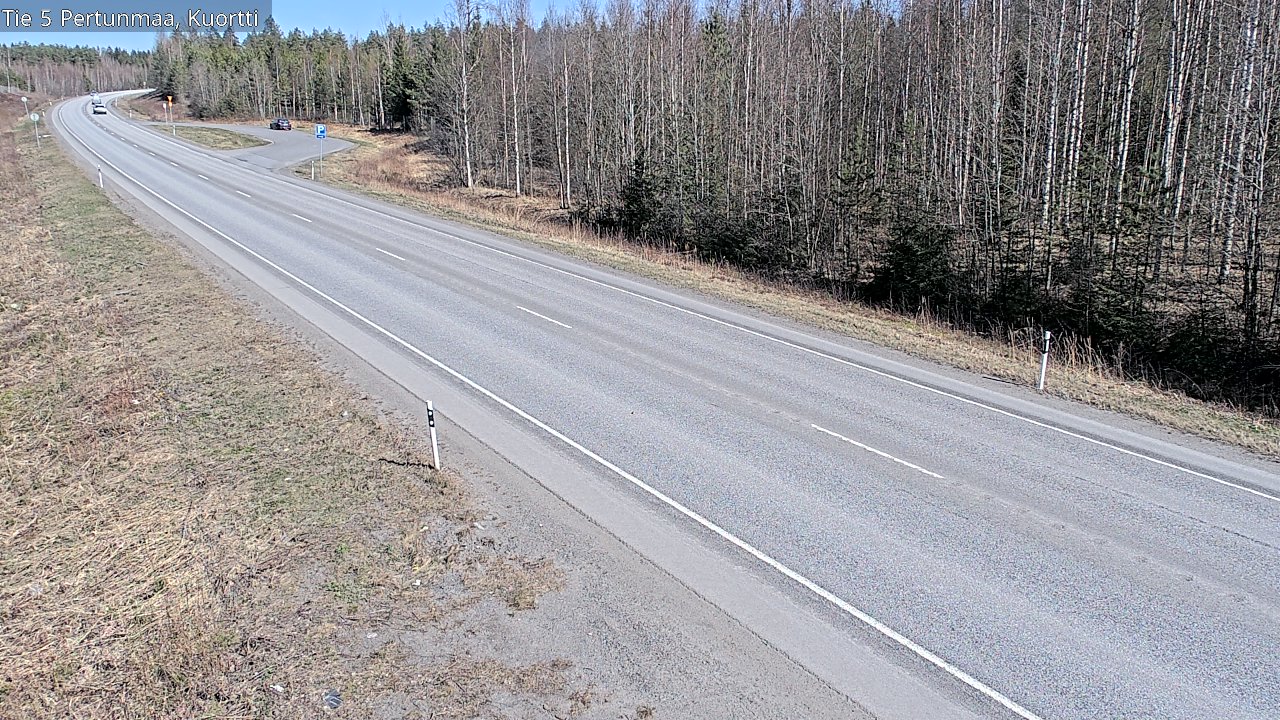 Weather Camera Image Väg 5 Pertunmaa, Kuortti, Pertunmaa, Etelä-Savo