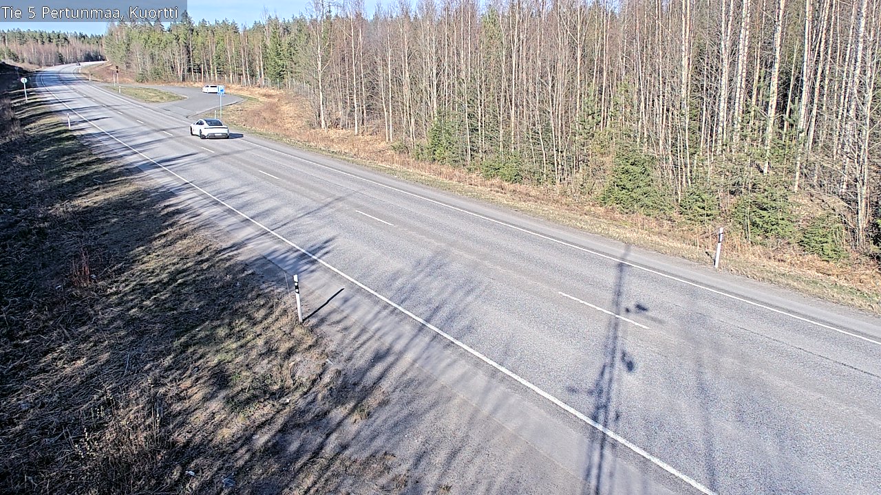 Weather Camera Image Väg 5 Pertunmaa, Kuortti, Pertunmaa, Etelä-Savo