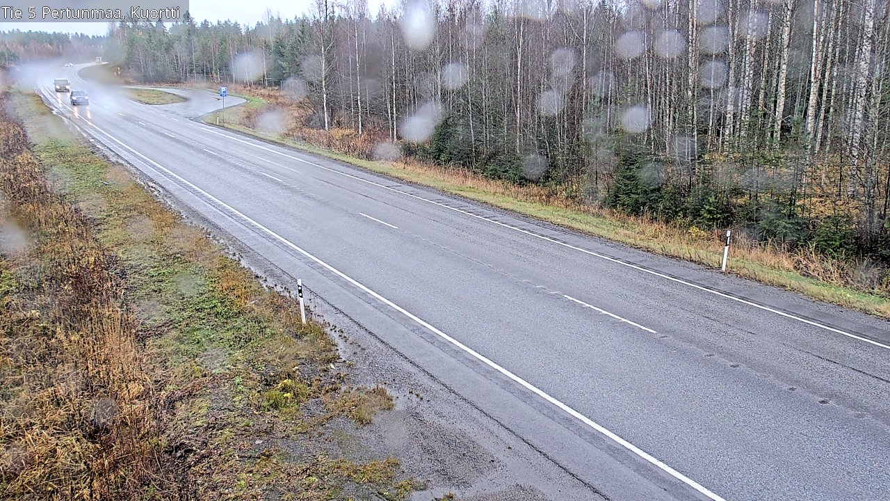 Weather Camera Image Väg 5 Pertunmaa, Kuortti, Pertunmaa, Etelä-Savo