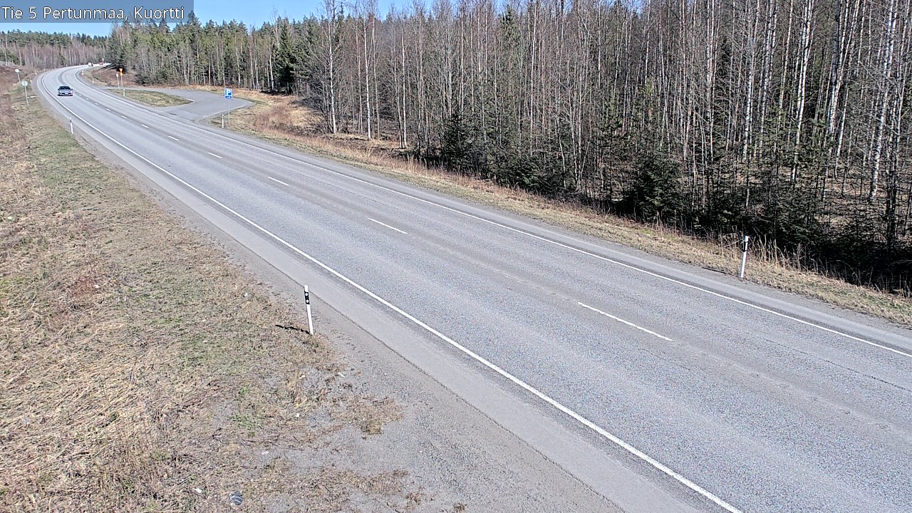 Weather Camera Image Väg 5 Pertunmaa, Kuortti, Pertunmaa, Etelä-Savo