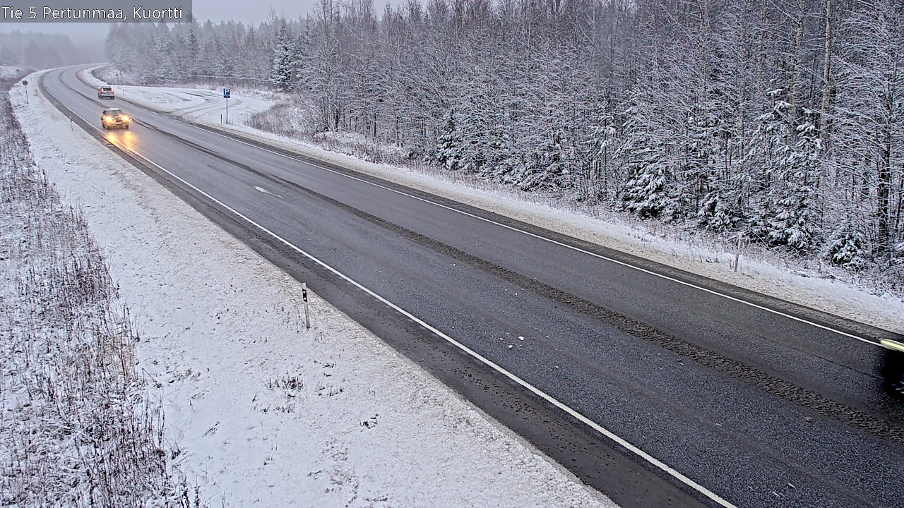 Weather Camera Image Väg 5 Pertunmaa, Kuortti, Pertunmaa, Etelä-Savo