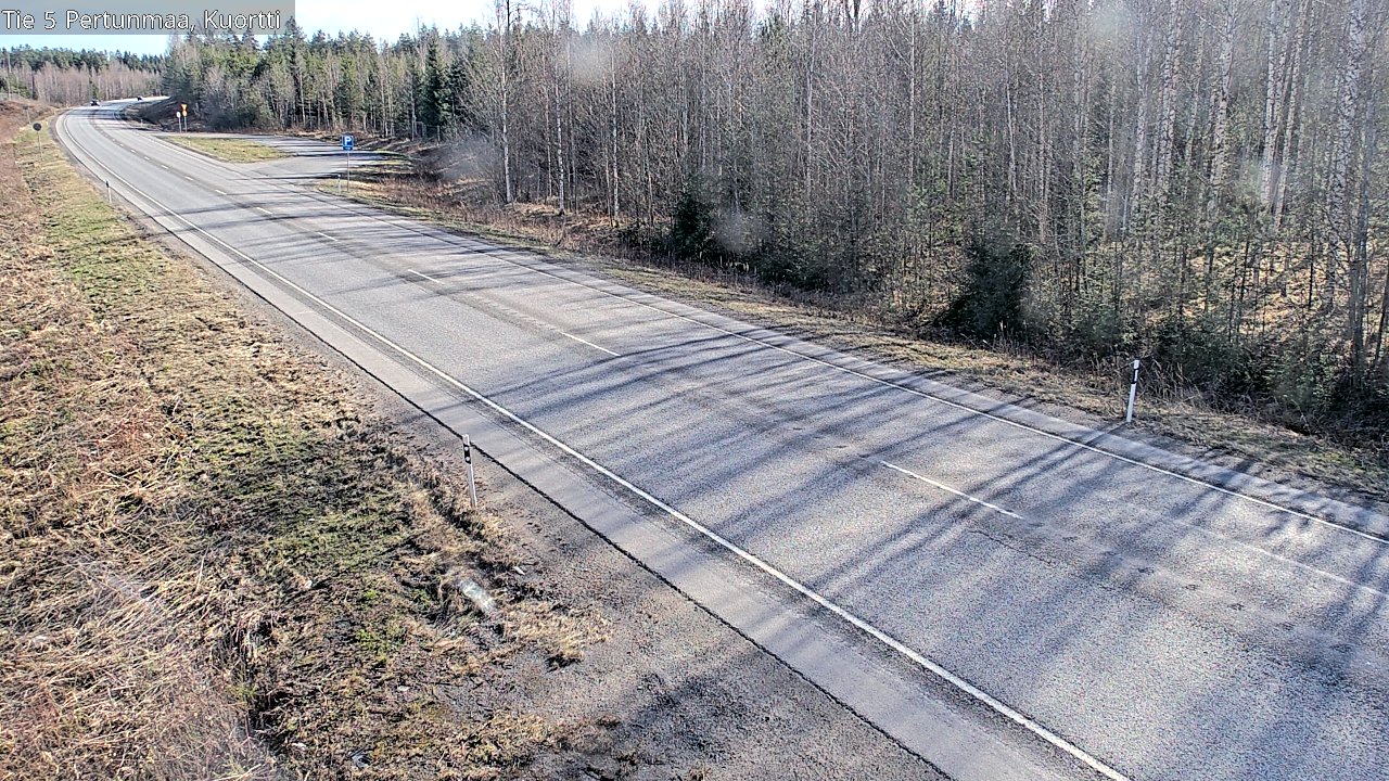 Weather Camera Image Väg 5 Pertunmaa, Kuortti, Pertunmaa, Etelä-Savo