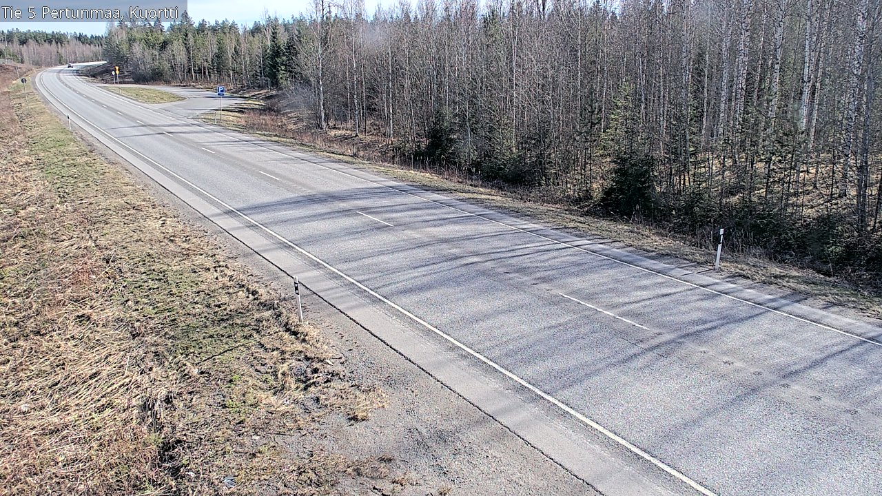 Weather Camera Image Väg 5 Pertunmaa, Kuortti, Pertunmaa, Etelä-Savo