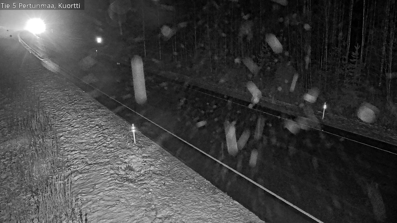 Weather Camera Image Väg 5 Pertunmaa, Kuortti, Pertunmaa, Etelä-Savo