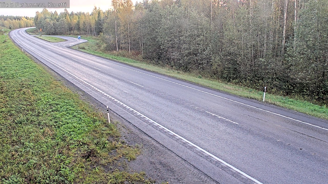 Weather Camera Image Väg 5 Pertunmaa, Kuortti, Pertunmaa, Etelä-Savo