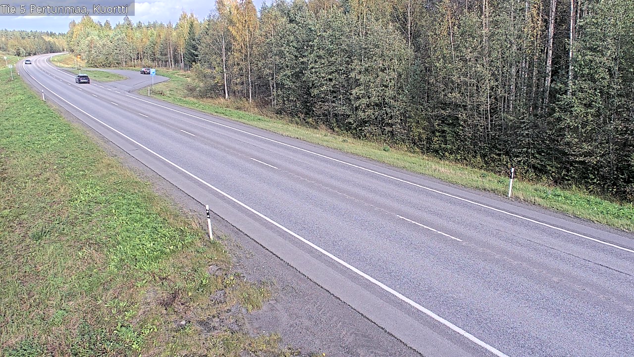 Weather Camera Image Väg 5 Pertunmaa, Kuortti, Pertunmaa, Etelä-Savo