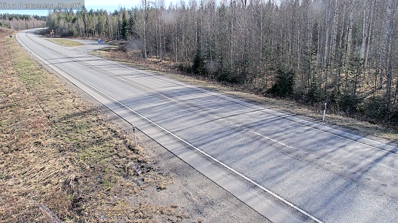 Weather Camera Image Väg 5 Pertunmaa, Kuortti, Pertunmaa, Etelä-Savo
