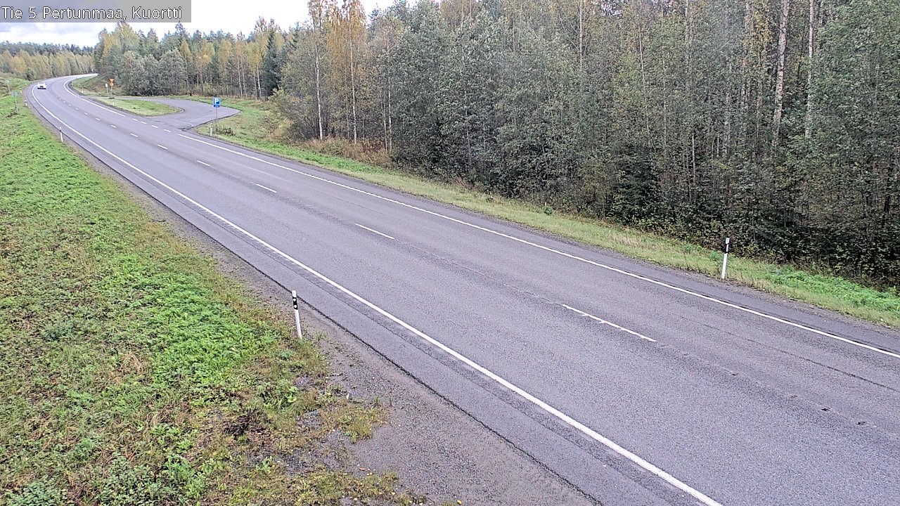 Weather Camera Image Väg 5 Pertunmaa, Kuortti, Pertunmaa, Etelä-Savo