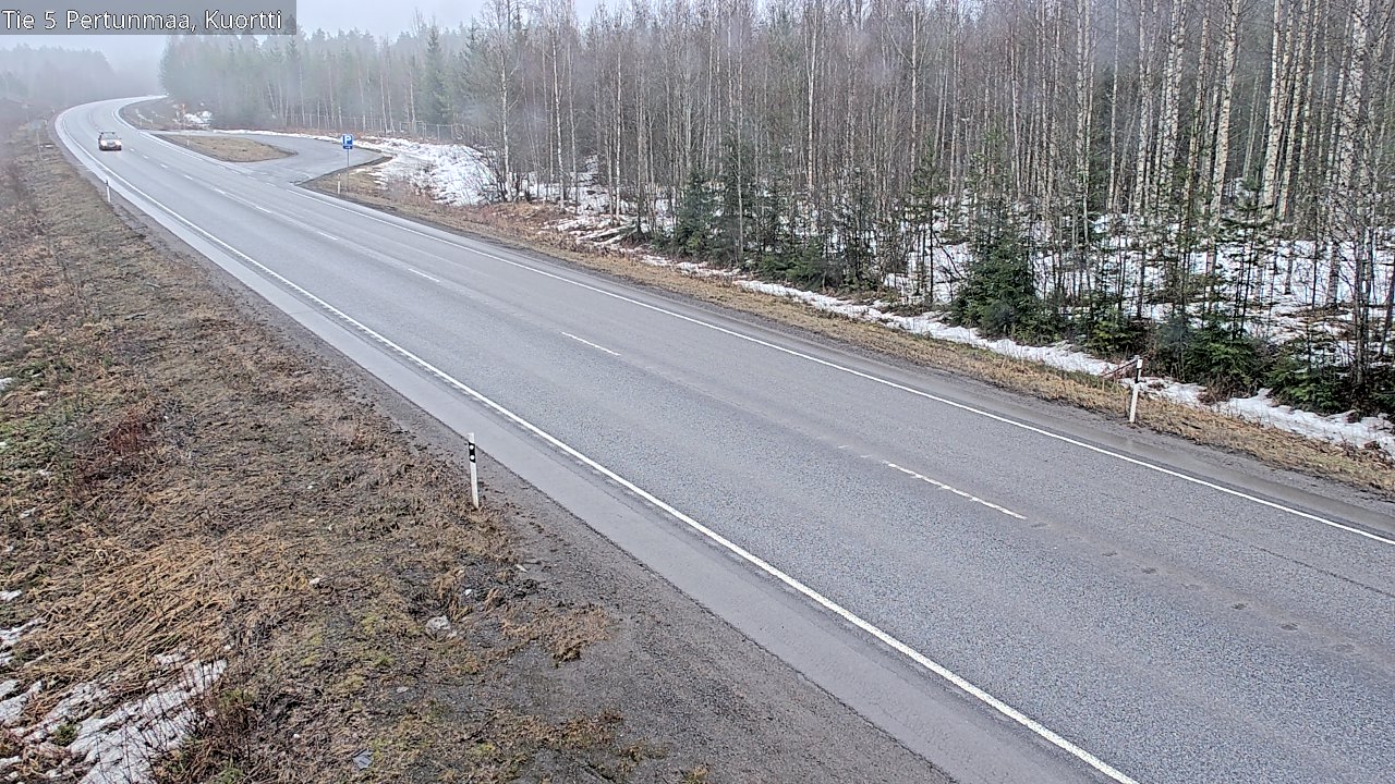 Weather Camera Image Väg 5 Pertunmaa, Kuortti, Pertunmaa, Etelä-Savo