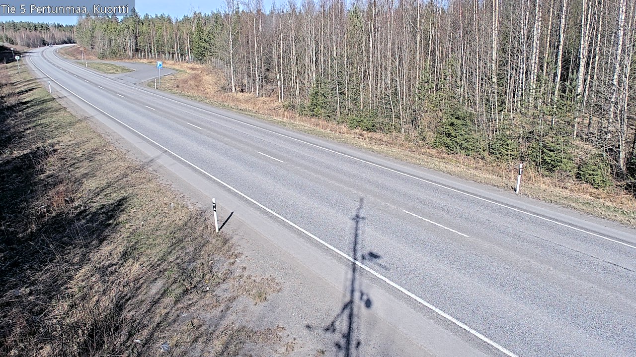 Weather Camera Image Väg 5 Pertunmaa, Kuortti, Pertunmaa, Etelä-Savo