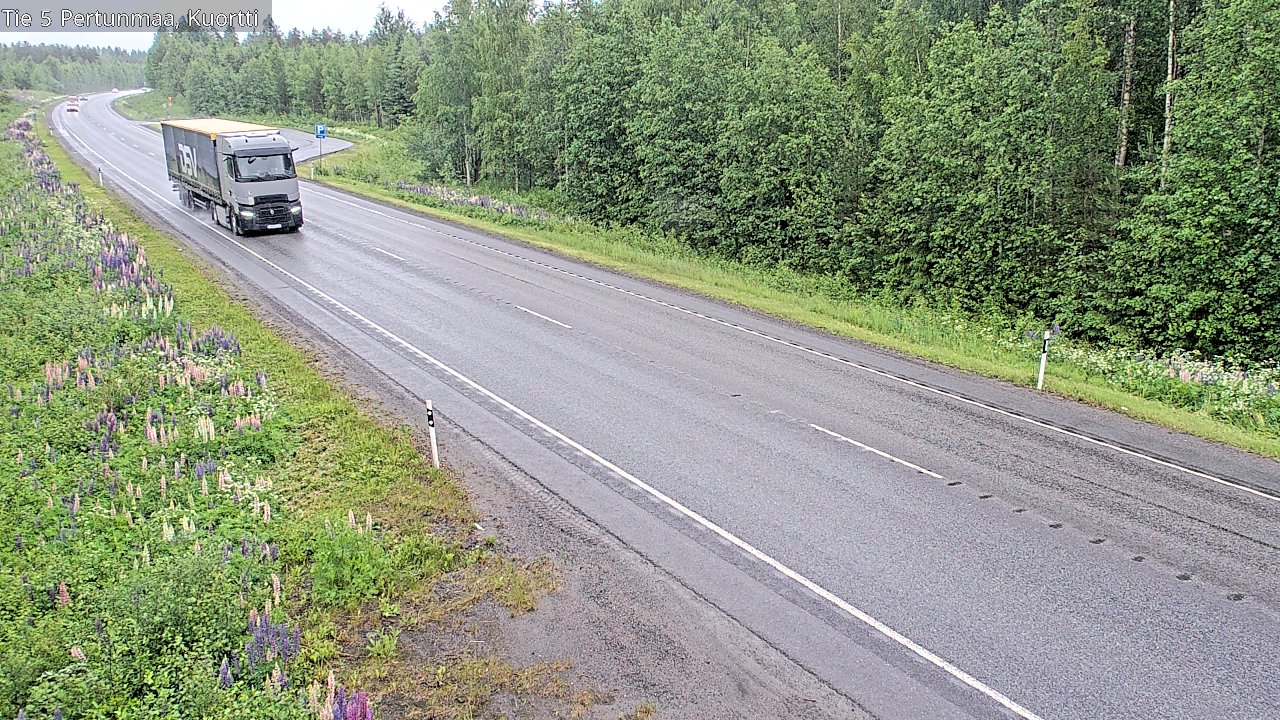 Weather Camera Image Väg 5 Pertunmaa, Kuortti, Pertunmaa, Etelä-Savo