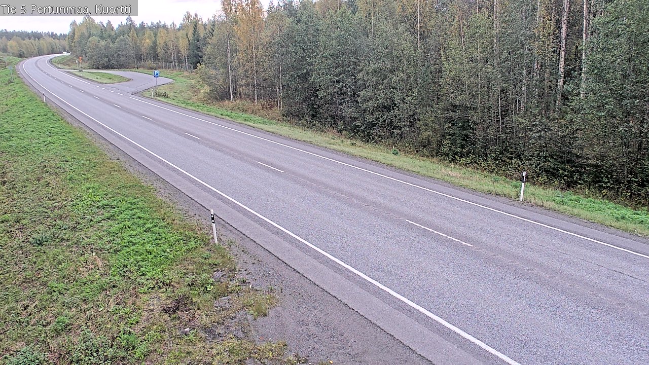 Weather Camera Image Väg 5 Pertunmaa, Kuortti, Pertunmaa, Etelä-Savo