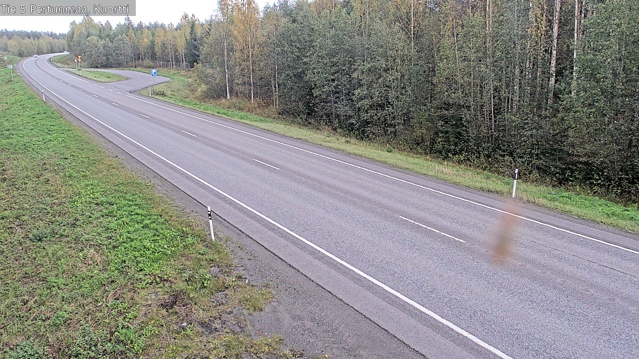 Weather Camera Image Väg 5 Pertunmaa, Kuortti, Pertunmaa, Etelä-Savo