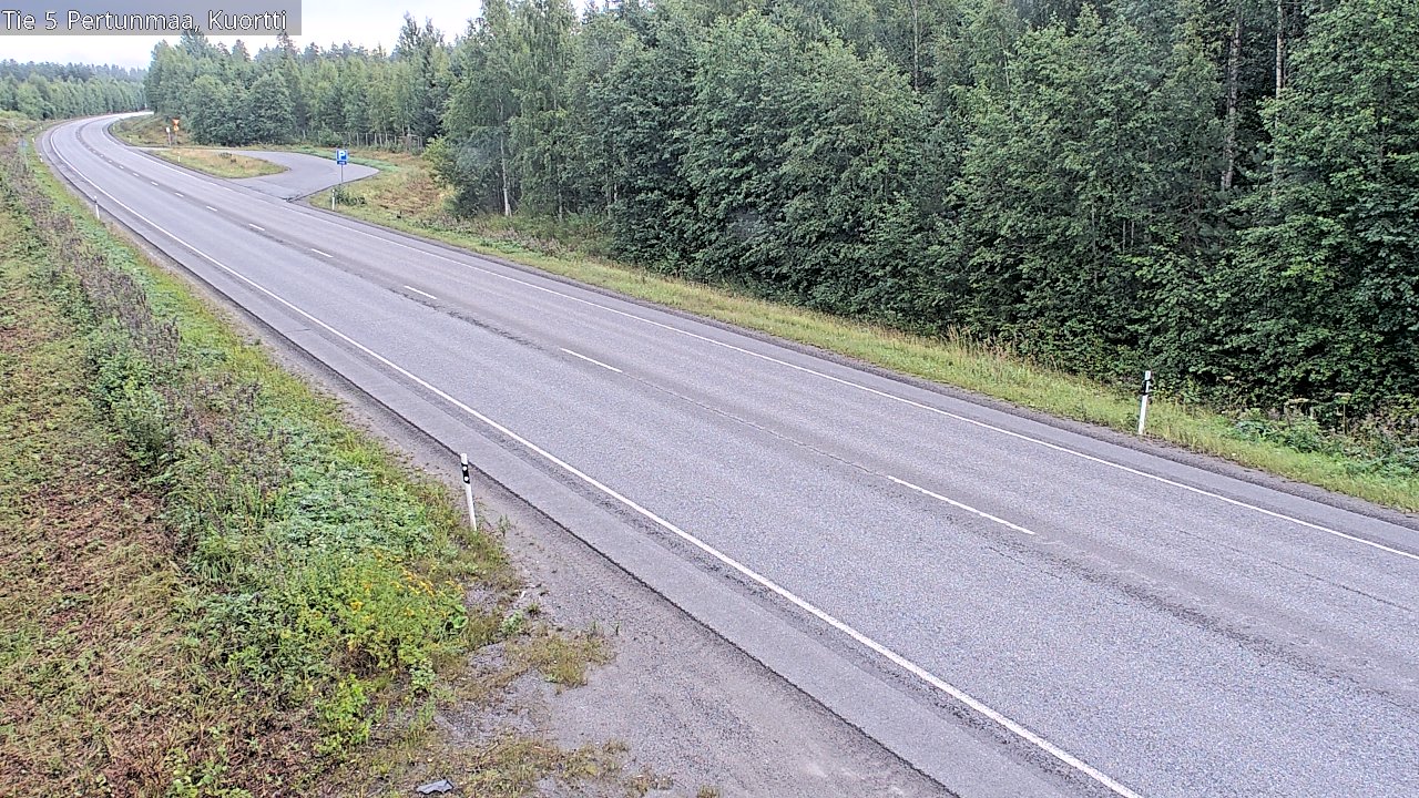 Weather Camera Image Väg 5 Pertunmaa, Kuortti, Pertunmaa, Etelä-Savo
