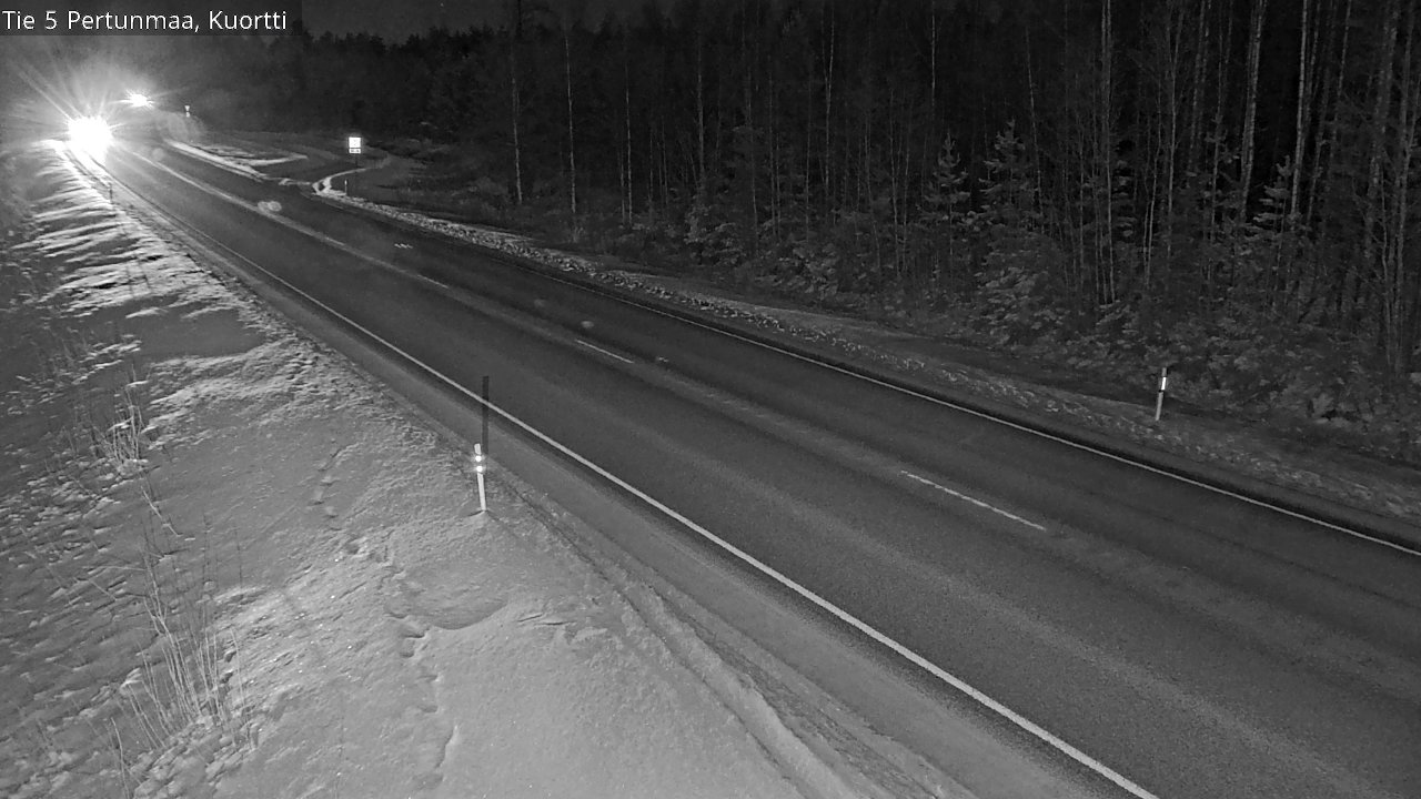 Weather Camera Image Road 5 Pertunmaa, Kuortti, Pertunmaa, Etelä-Savo