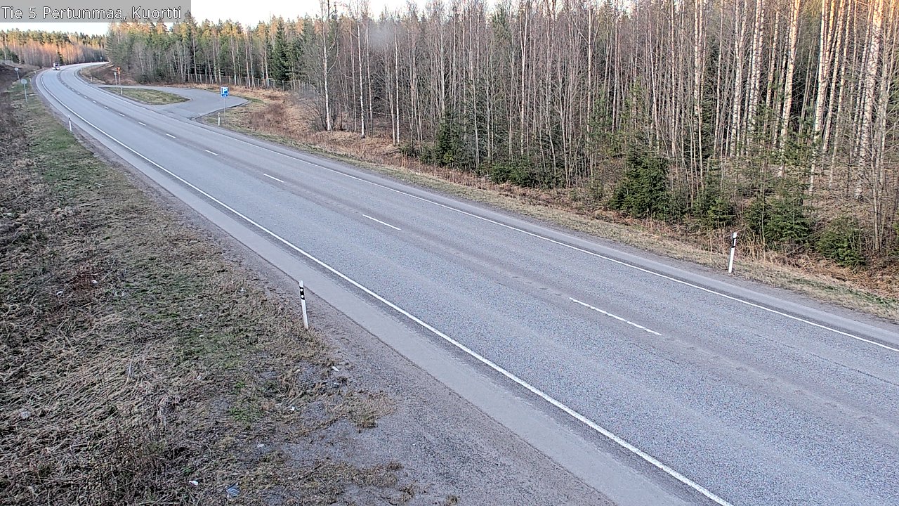 Weather Camera Image Väg 5 Pertunmaa, Kuortti, Pertunmaa, Etelä-Savo