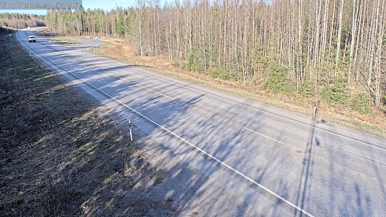 Weather Camera Image Väg 5 Pertunmaa, Kuortti, Pertunmaa, Etelä-Savo
