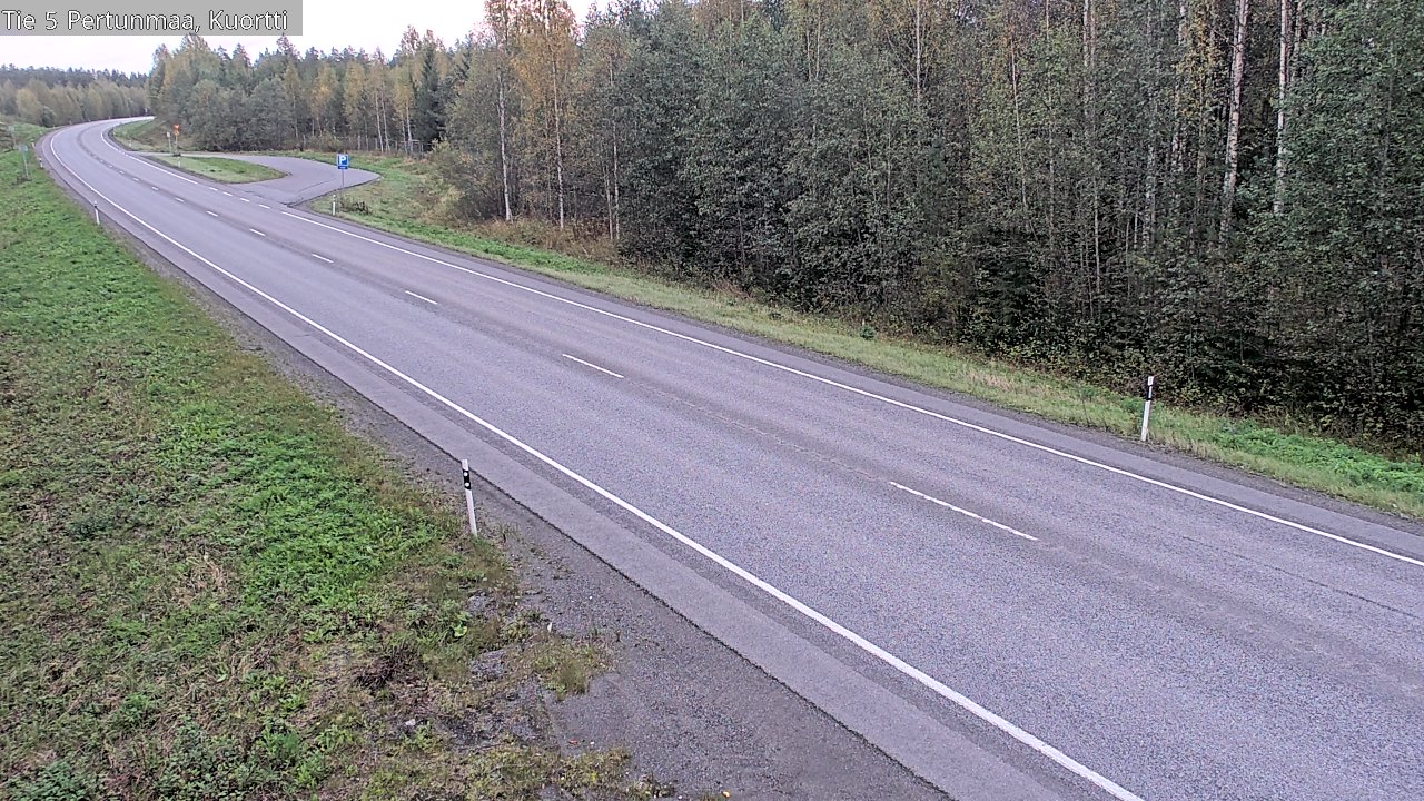 Weather Camera Image Väg 5 Pertunmaa, Kuortti, Pertunmaa, Etelä-Savo