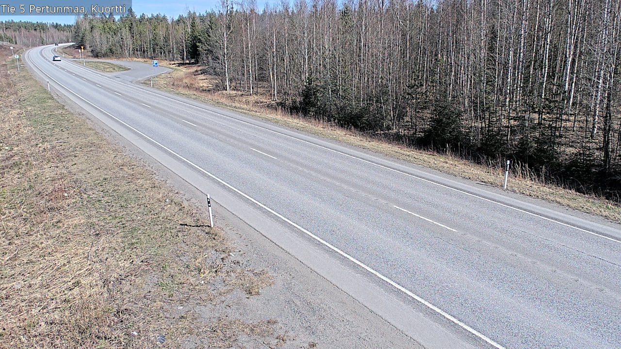 Weather Camera Image Väg 5 Pertunmaa, Kuortti, Pertunmaa, Etelä-Savo