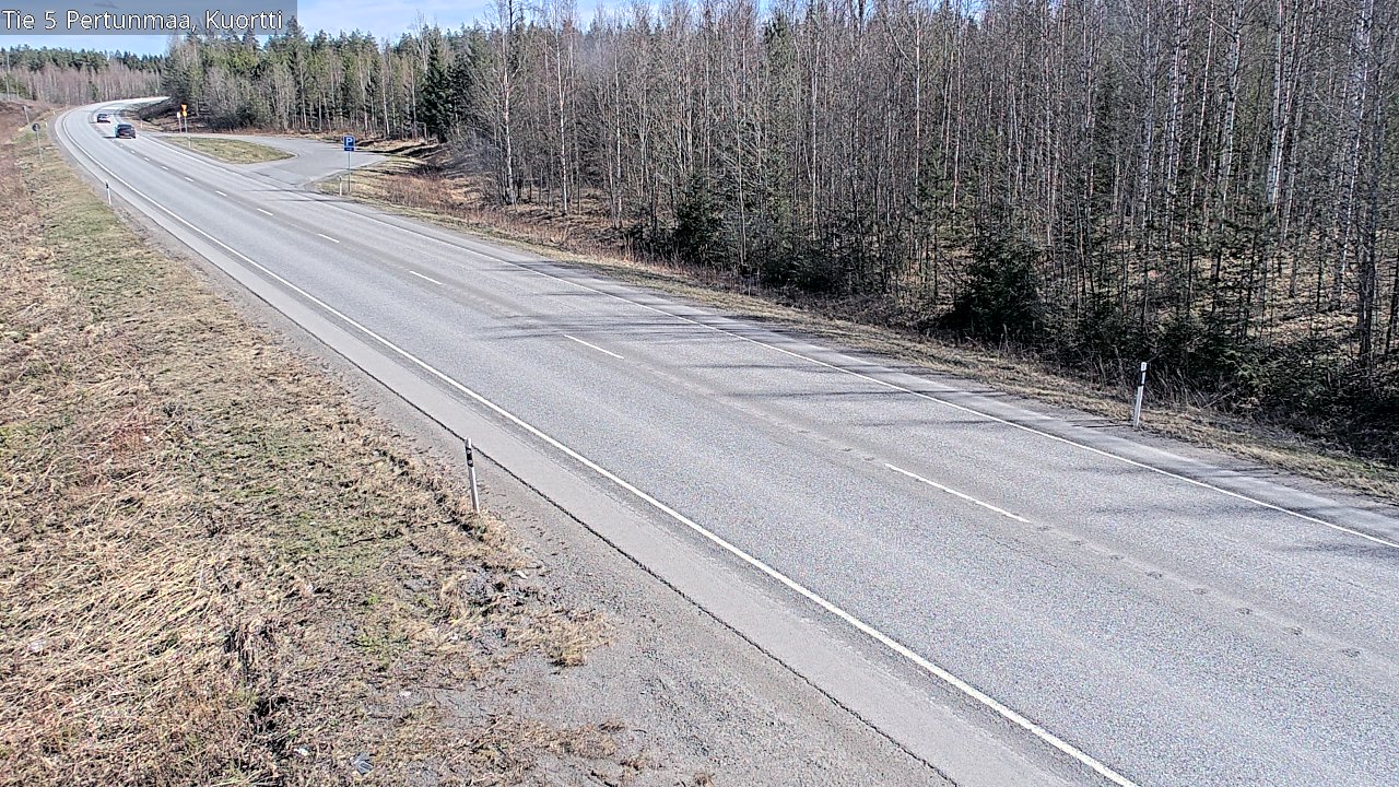 Weather Camera Image Väg 5 Pertunmaa, Kuortti, Pertunmaa, Etelä-Savo