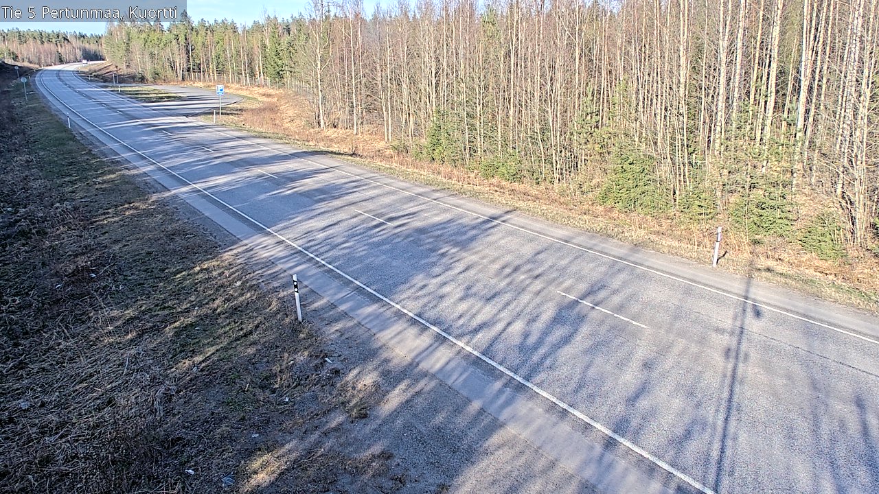 Weather Camera Image Väg 5 Pertunmaa, Kuortti, Pertunmaa, Etelä-Savo