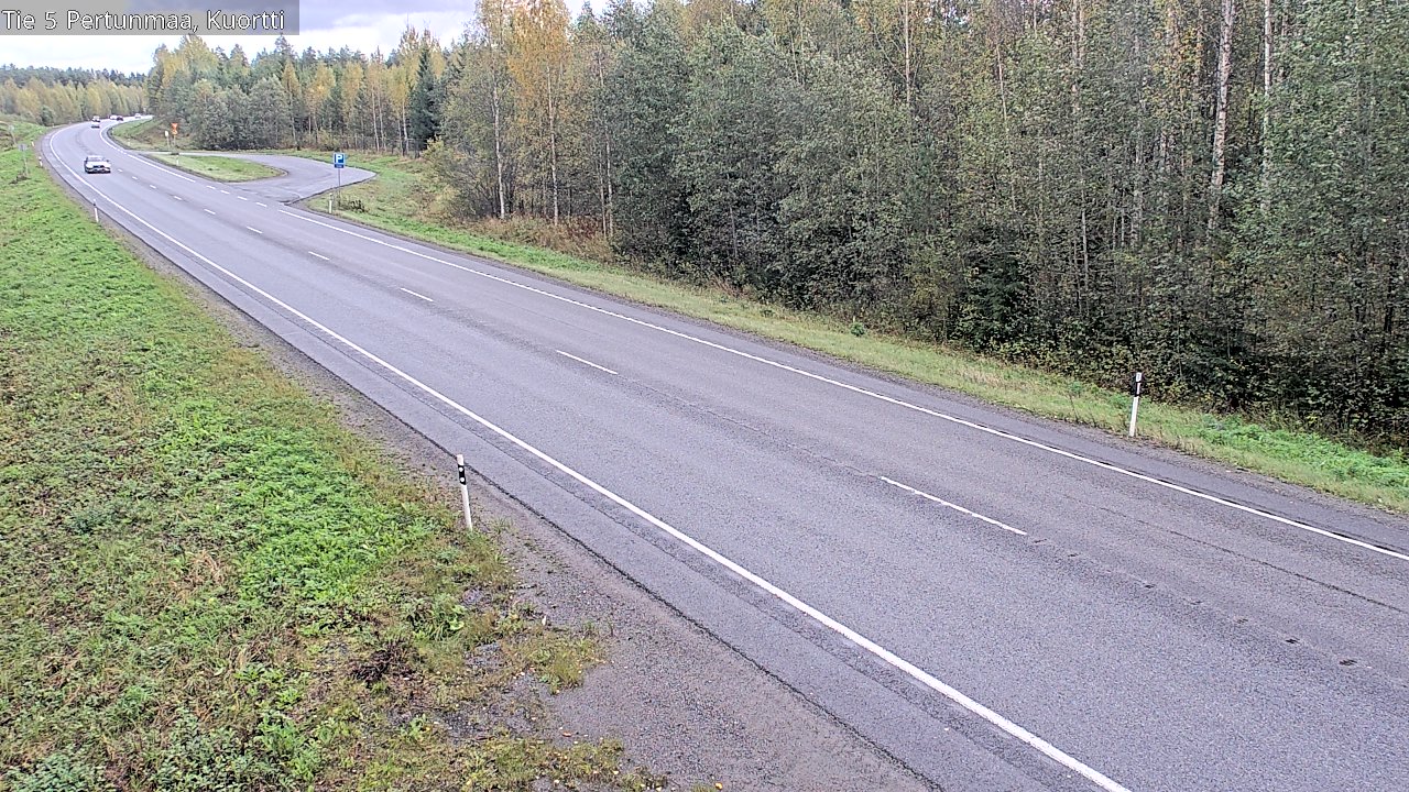 Weather Camera Image Väg 5 Pertunmaa, Kuortti, Pertunmaa, Etelä-Savo