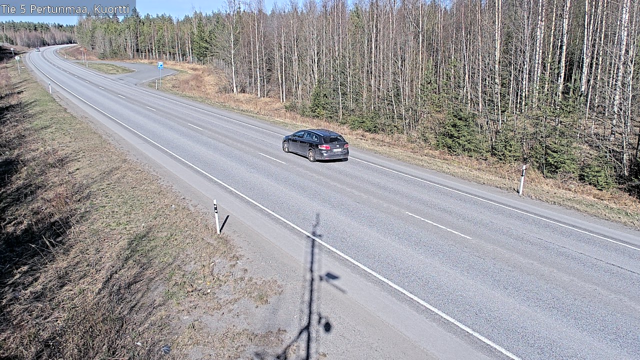 Weather Camera Image Väg 5 Pertunmaa, Kuortti, Pertunmaa, Etelä-Savo