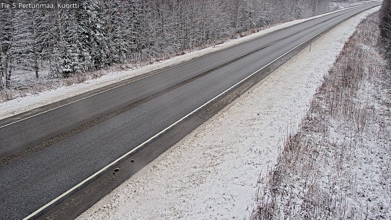 Weather Camera Image Väg 5 Pertunmaa, Kuortti, Pertunmaa, Etelä-Savo
