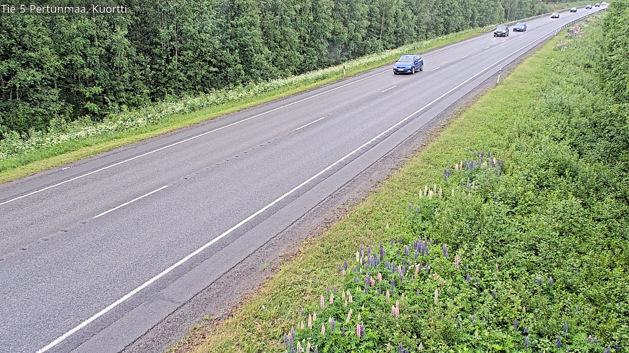 Weather Camera Image Väg 5 Pertunmaa, Kuortti, Pertunmaa, Etelä-Savo
