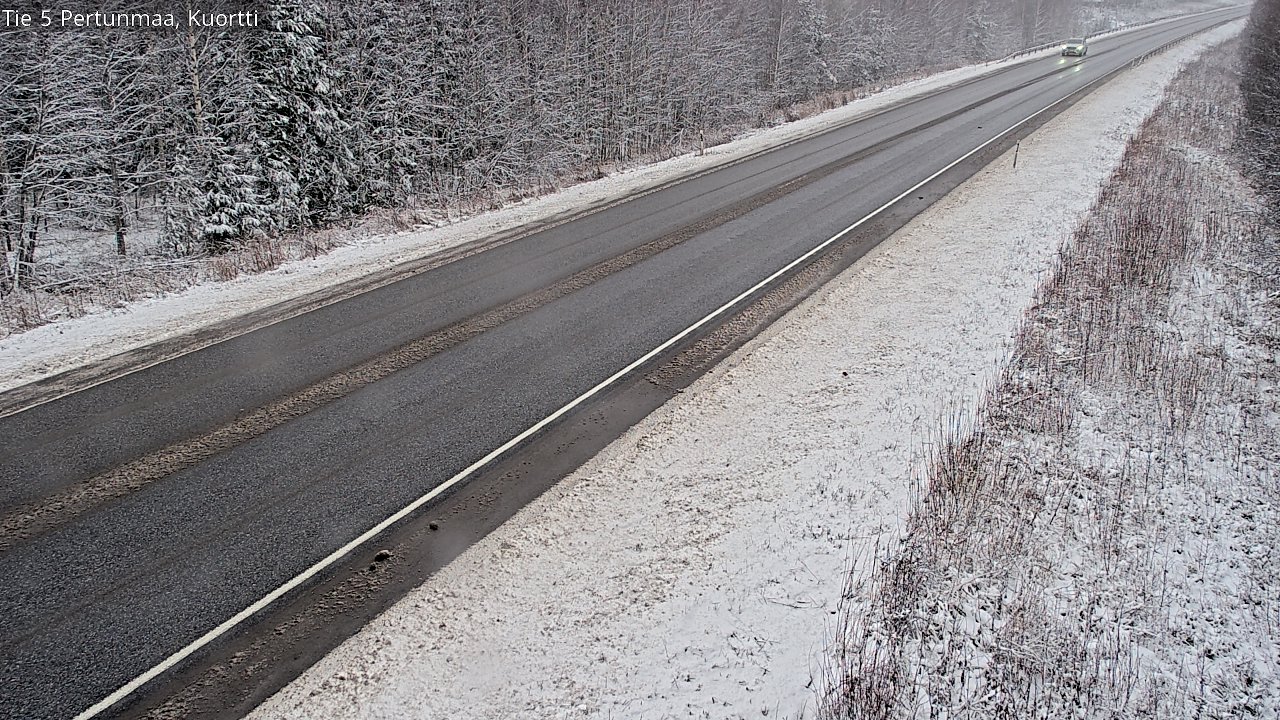 Weather Camera Image Väg 5 Pertunmaa, Kuortti, Pertunmaa, Etelä-Savo