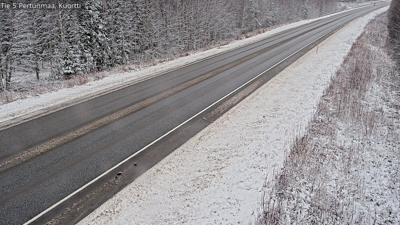 Weather Camera Image Väg 5 Pertunmaa, Kuortti, Pertunmaa, Etelä-Savo