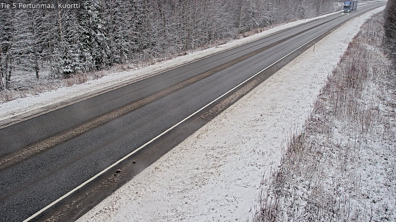Weather Camera Image Väg 5 Pertunmaa, Kuortti, Pertunmaa, Etelä-Savo