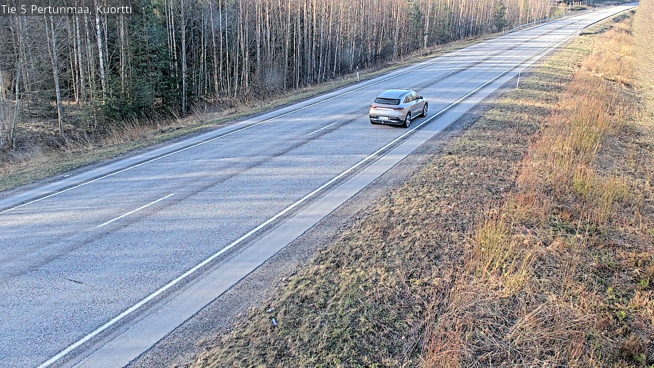Weather Camera Image Väg 5 Pertunmaa, Kuortti, Pertunmaa, Etelä-Savo