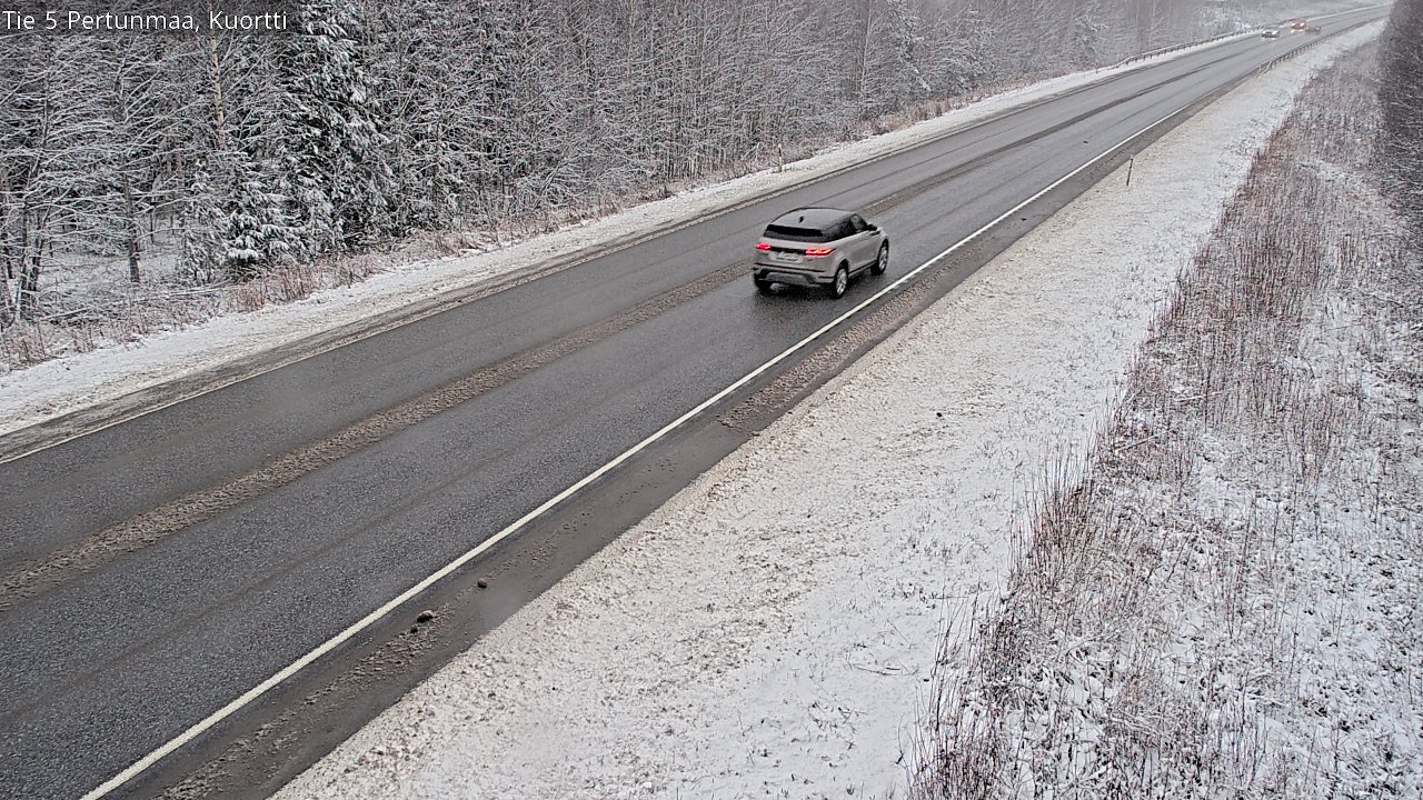 Weather Camera Image Väg 5 Pertunmaa, Kuortti, Pertunmaa, Etelä-Savo