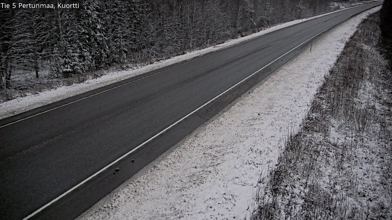 Weather Camera Image Väg 5 Pertunmaa, Kuortti, Pertunmaa, Etelä-Savo