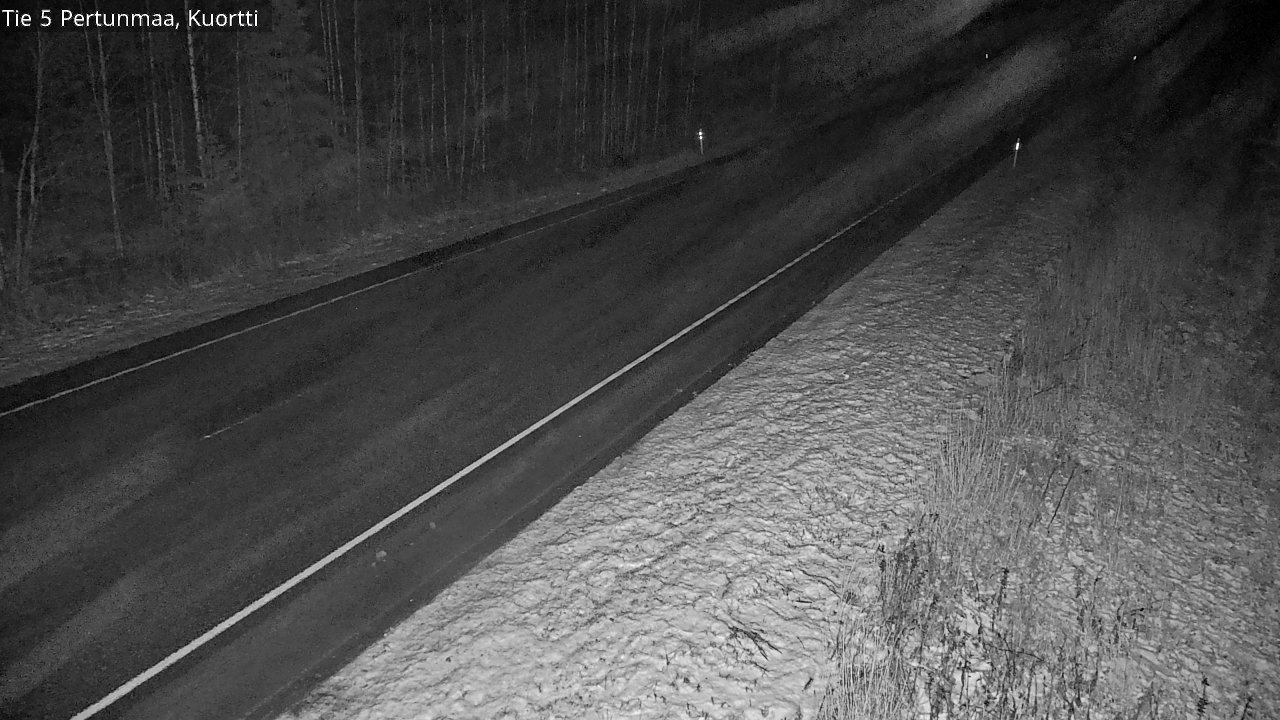 Weather Camera Image Väg 5 Pertunmaa, Kuortti, Pertunmaa, Etelä-Savo