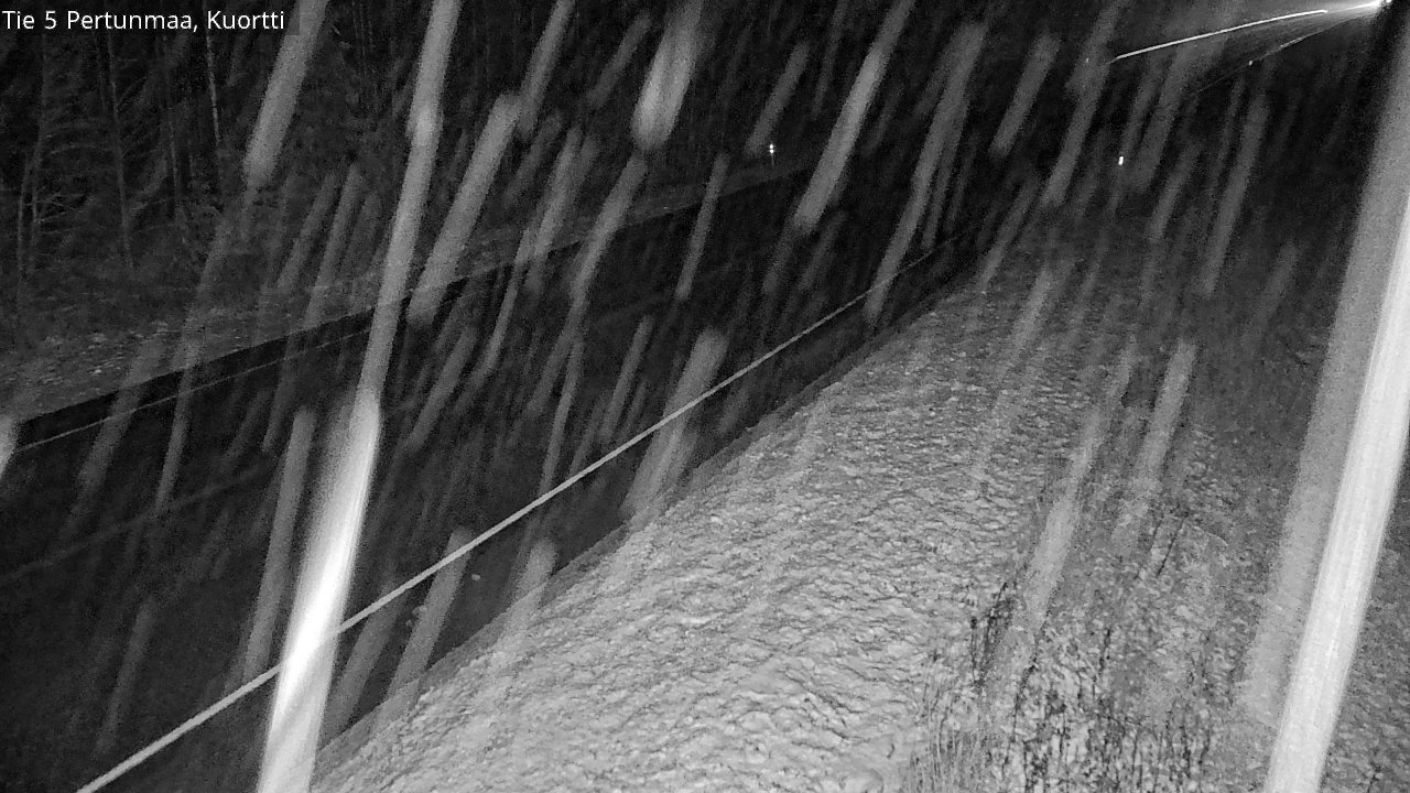 Weather Camera Image Väg 5 Pertunmaa, Kuortti, Pertunmaa, Etelä-Savo