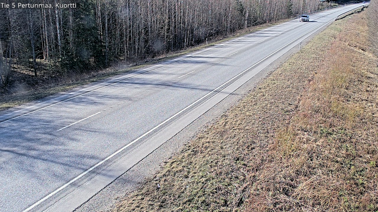 Weather Camera Image Väg 5 Pertunmaa, Kuortti, Pertunmaa, Etelä-Savo