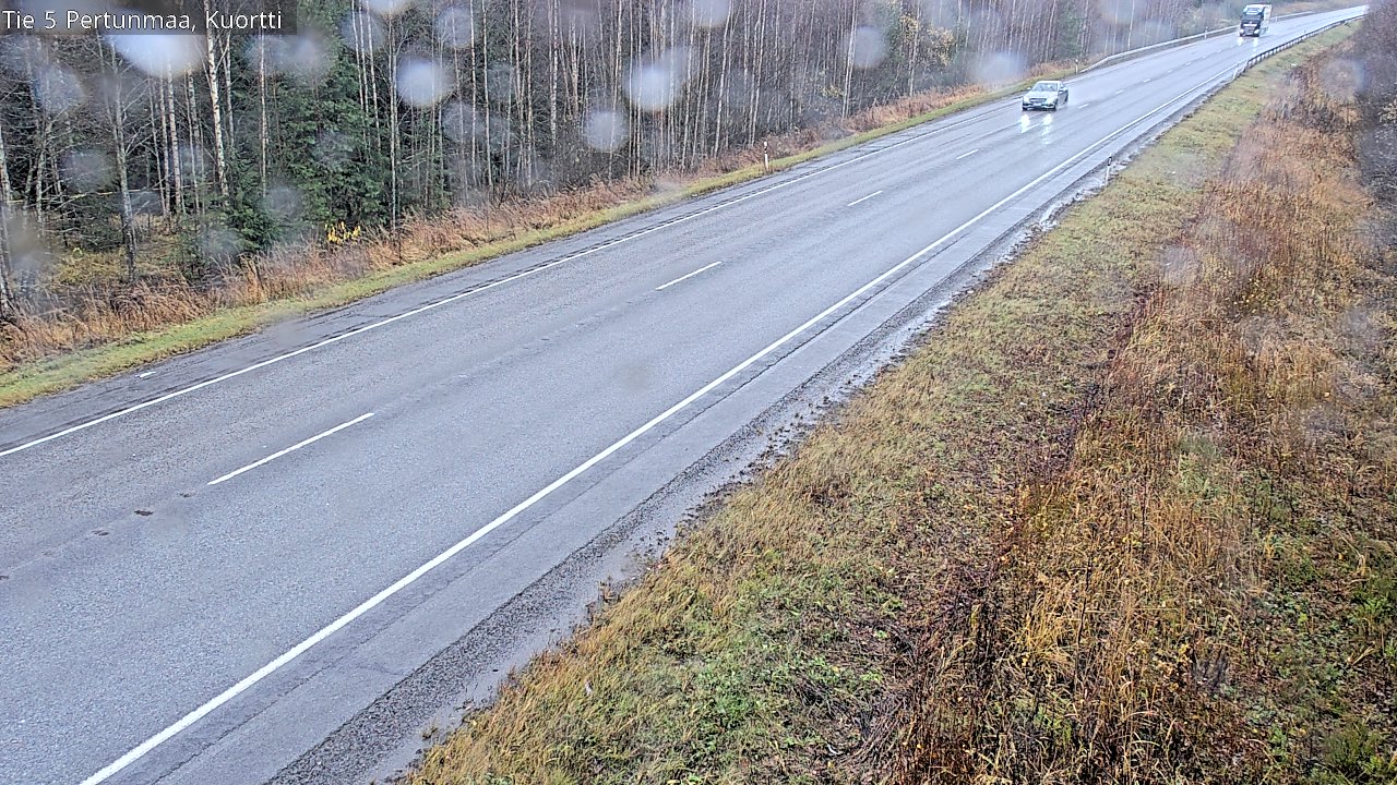 Weather Camera Image Väg 5 Pertunmaa, Kuortti, Pertunmaa, Etelä-Savo